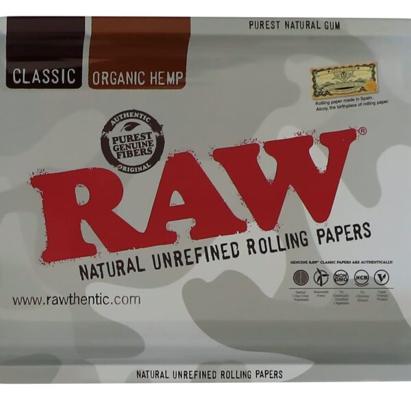 RAW 'Arctic Camo' Rolling Tray (Small 11" x 7")