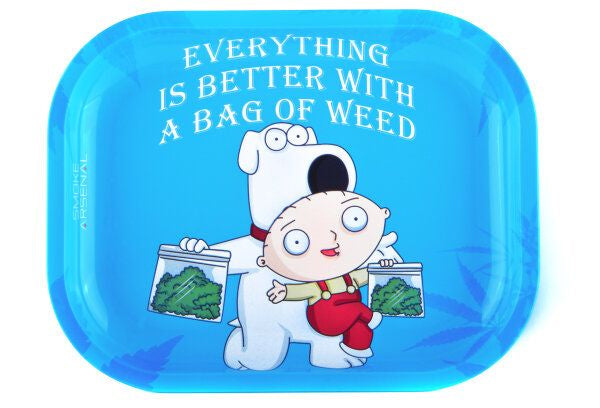 Smoke Arsenal Rolling Tray - Small — Bag of Weed