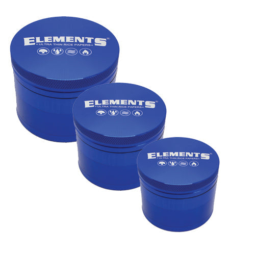 Elements 4-Part Metal Grinder - Blue — Small