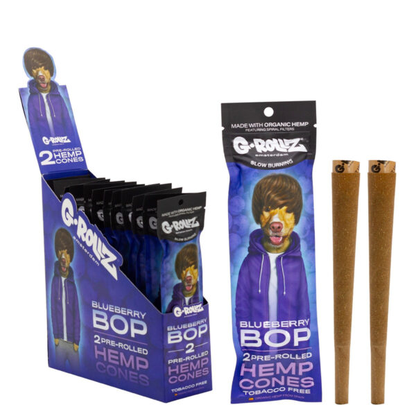 G-Rollz 2 Pre-Rolled Hemp Cones - (12 Pack) — Blueberry Bop