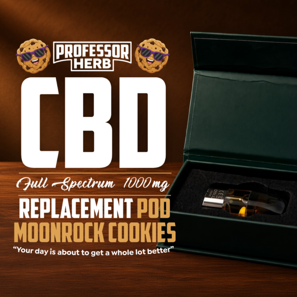 Professor Herb 1000mg CBD Full Spectrum 1ml Replacement Pod - Moonrock Cookies