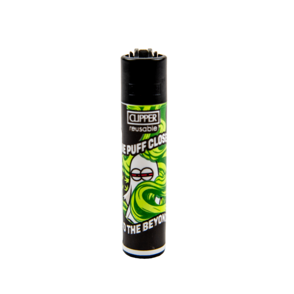 Clipper: Paranormal Puffs BW Lighters — One Puff Closer