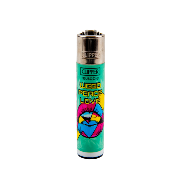 Clipper: Weed Break Free LB Lighters — Weed Peace Love