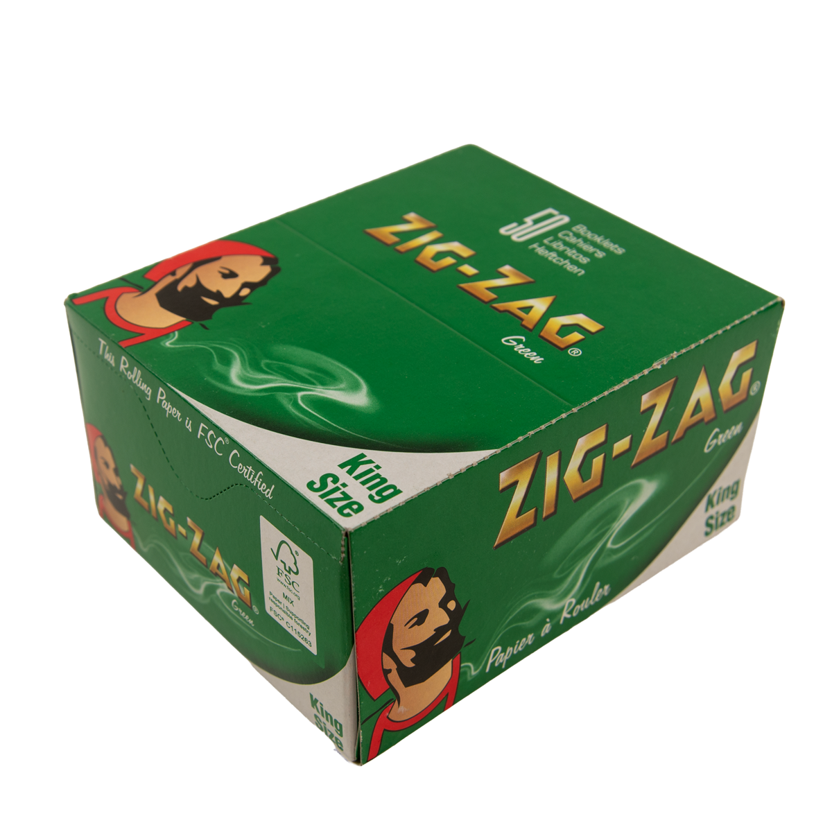 Zig Zag Green Kingsize Papers - Image 2