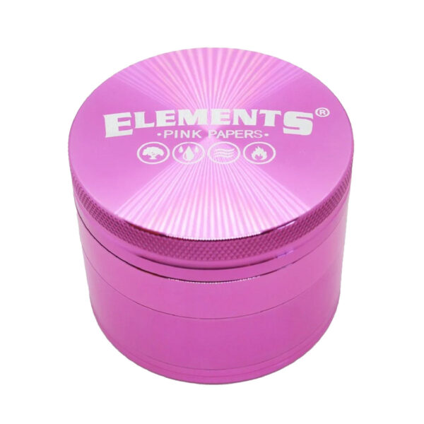 Elements 4-Part Metal Grinder - Pink (Large)