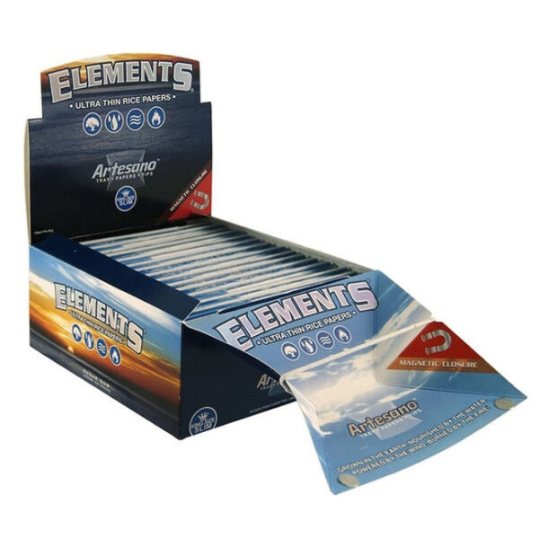 Elements Ultra-Thin Artesano Tray Papers & Tips — 15pcs Full Box