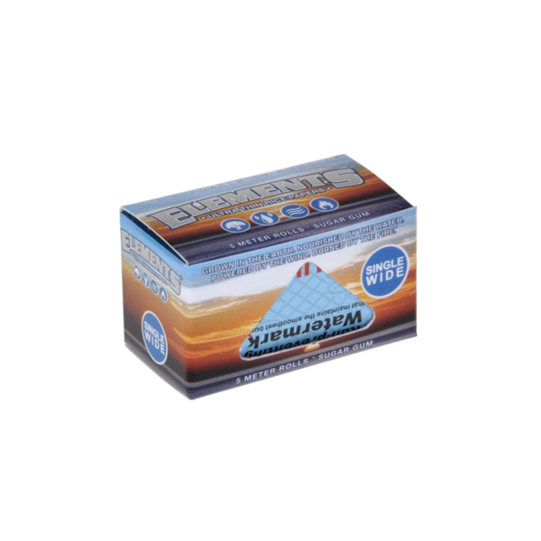 Elements Single Wide 5m Ultra Thin Rice Rolling Paper — Single Pack