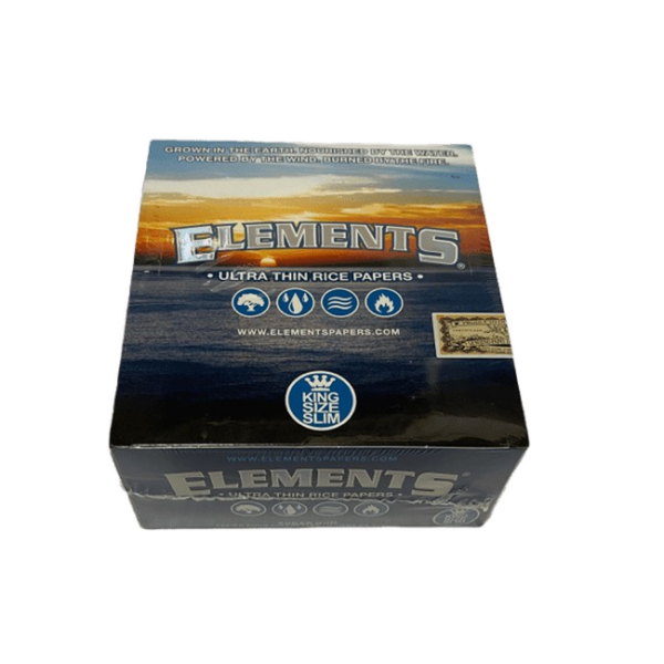 Elements Ultra Thin Rice Rolling Papers — 50pcs Full Box