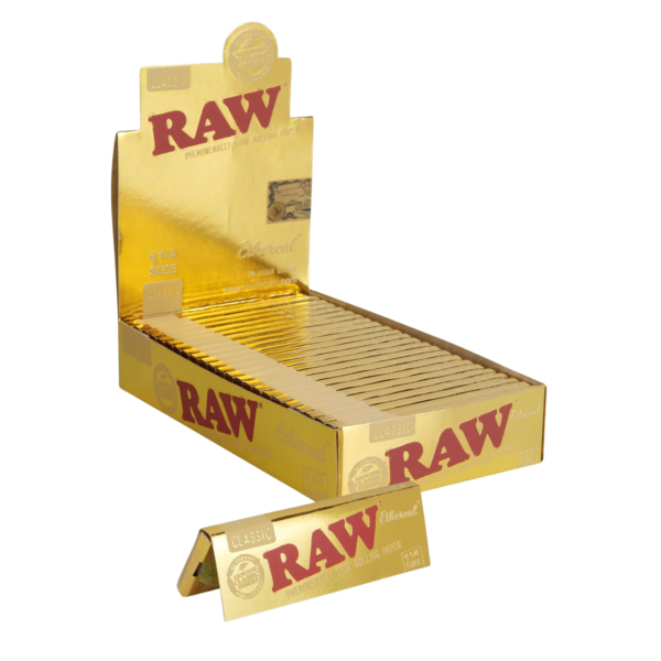 RAW Ethereal Classic 1¼ Thin Rolling Papers — 50pcs Full Box