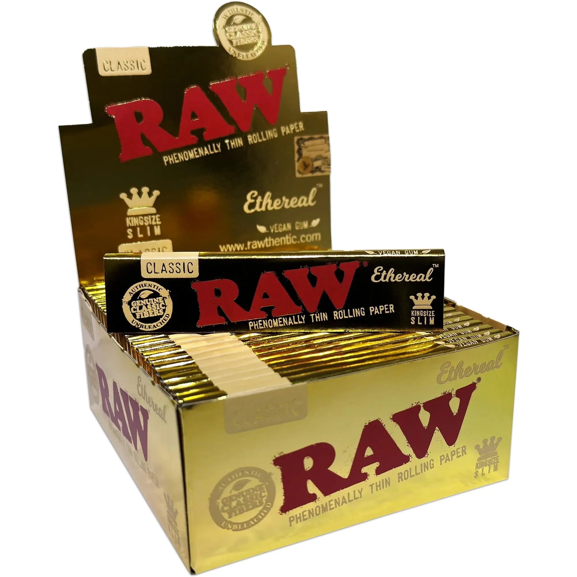 RAW Ethereal Classic King Size Slim Rolling Papers - Image 2