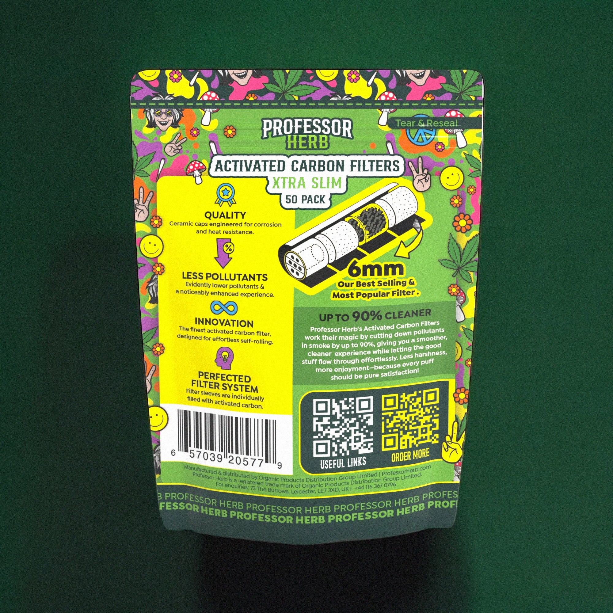 Professor Herb Activated Carbon Filters - Xtra Slim (50) - Image 5