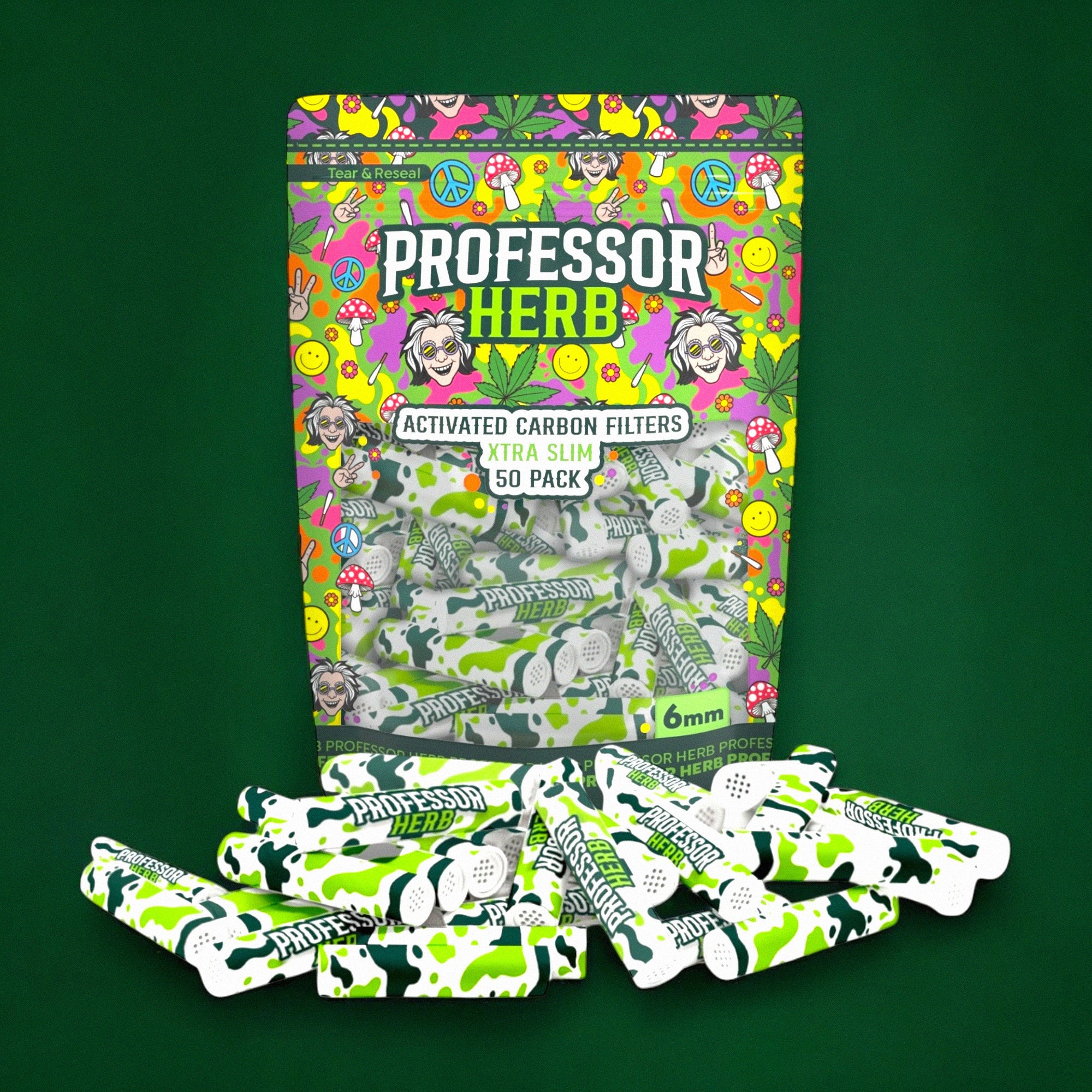 Professor Herb Activated Carbon Filters - Xtra Slim (50)