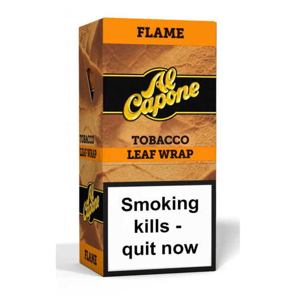 Al Capone Tobacco Leaf Wraps - Flame — 20 Pack Full Box