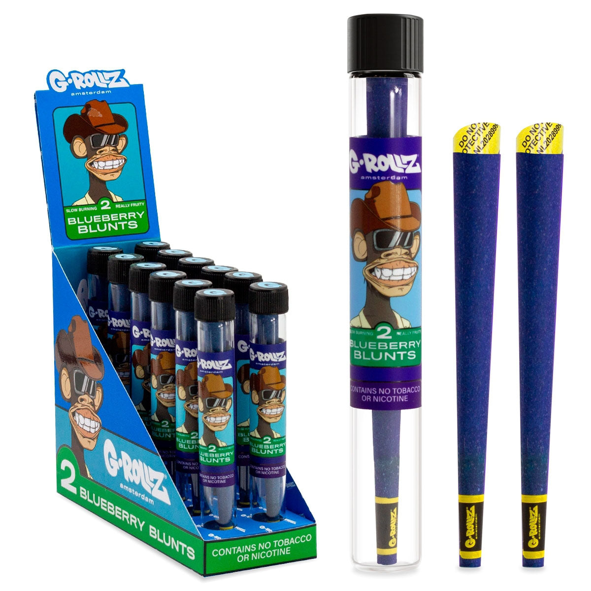 G-Rollz 'Ape' Wraps 2pcs 2 Pack - Blueberry Blunts - Image 2