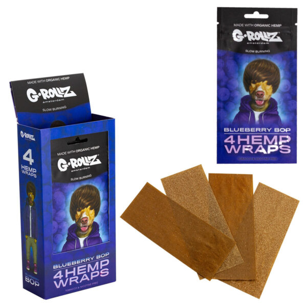 G-Rollz Hemp Wraps - (15 Pack) — Blueberry Pop