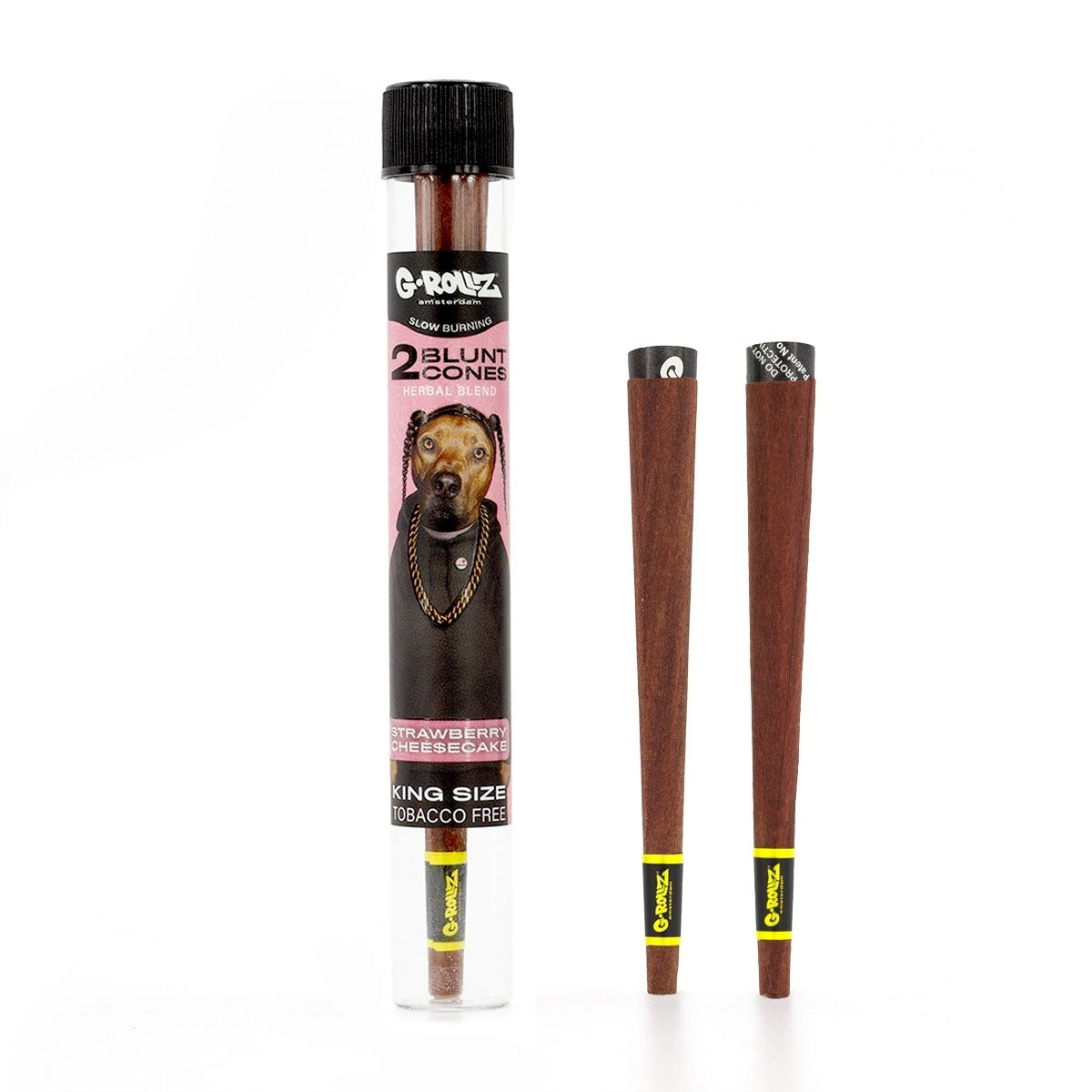 G-Rollz 'Herbal Blend' 2 Blunt Cones Terpene Infused with Yerba Mate, Chamomile & Cacao - Image 5