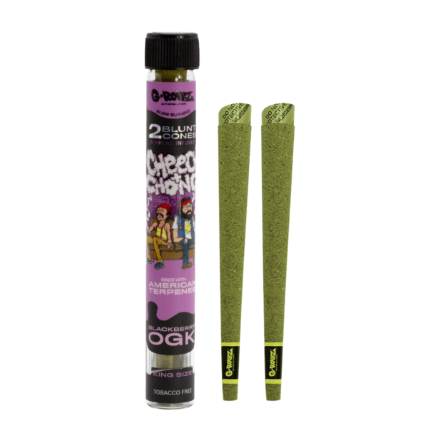 G-Rollz Cheech & Chong Terpene Infused Hemp Blunts - Blackberry OGK — Single Pack (2 Blunts)