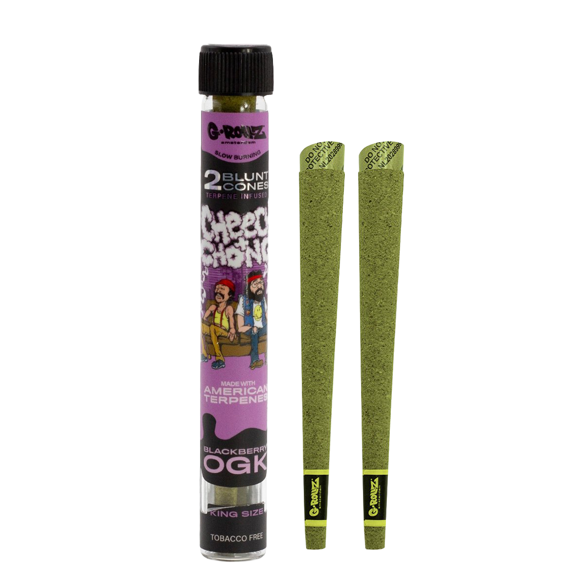 G-Rollz Cheech & Chong Terpene Infused Hemp Blunts - Blackberry OGK