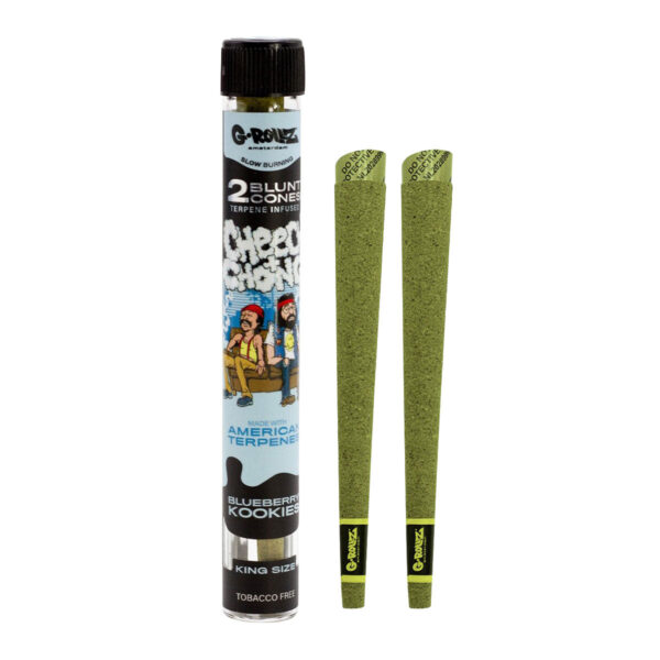 G-Rollz Cheech & Chong Terpene Infused Hemp Blunts - Blueberry Kookies — Single Pack (2 Blunts)