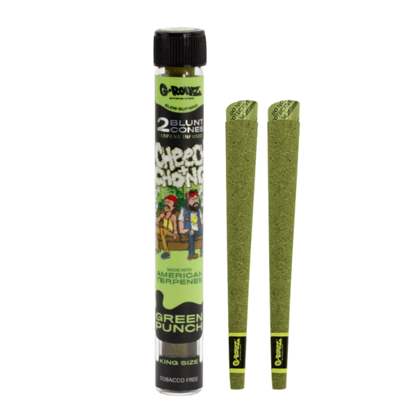 G-Rollz Cheech & Chong Terpene Infused Hemp Blunts - Green Punch — Single Pack (2 Blunts)