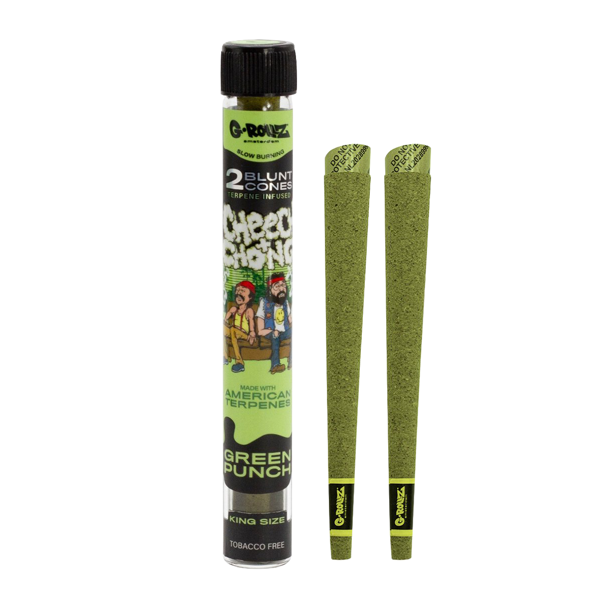 G-Rollz Cheech & Chong Terpene Infused Hemp Blunts - Green Punch