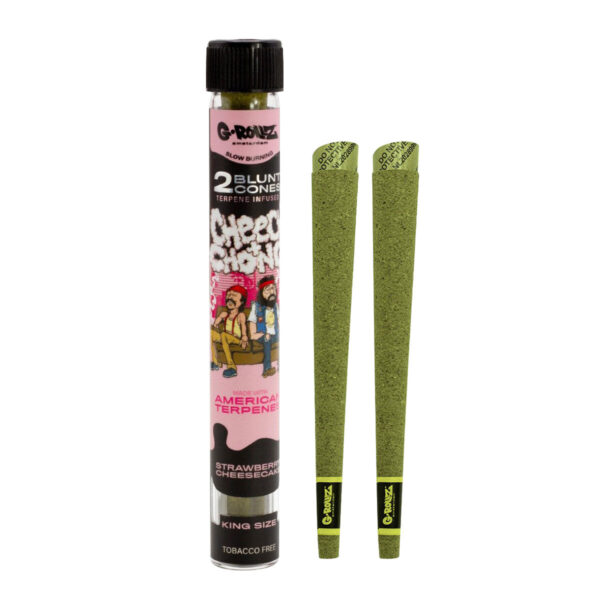 G-Rollz Cheech & Chong Terpene Infused Hemp Blunts - Strawberry Cheesecake — Single Pack (2 Blunts)