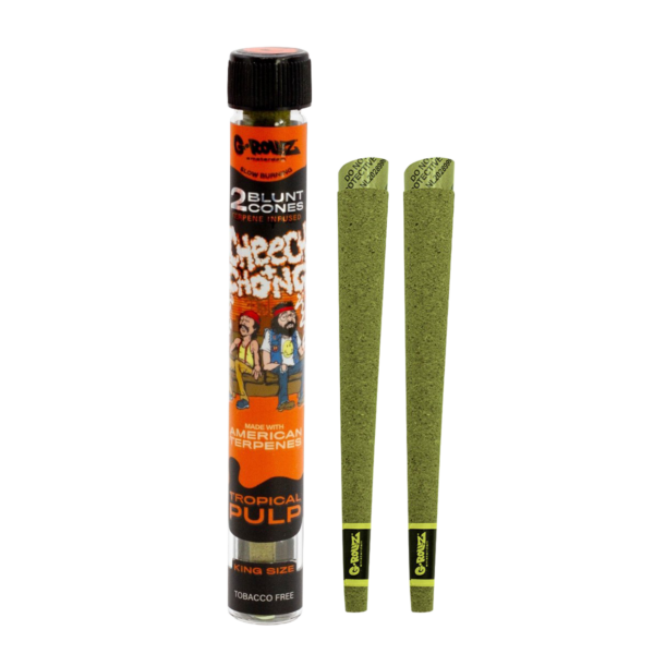 G-Rollz Cheech & Chong Terpene Infused Hemp Blunts - Tropical Pulp — Single Pack (2 Blunts)