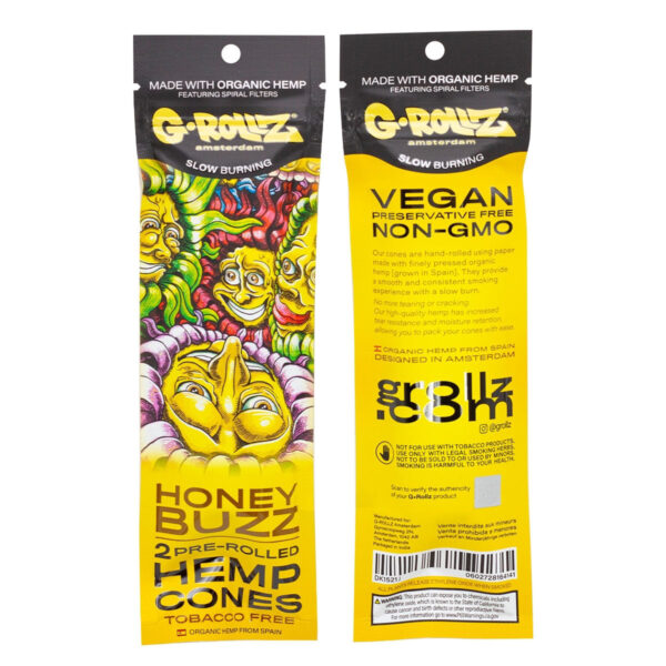 G-Rollz 2 Pre-Rolled Hemp Cones — Honey Buzz