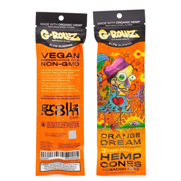 G-Rollz 2 Pre-Rolled Hemp Cones — Orange Dream