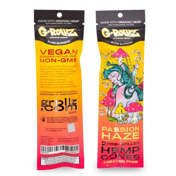 G-Rollz 2 Pre-Rolled Hemp Cones — Passion Haze