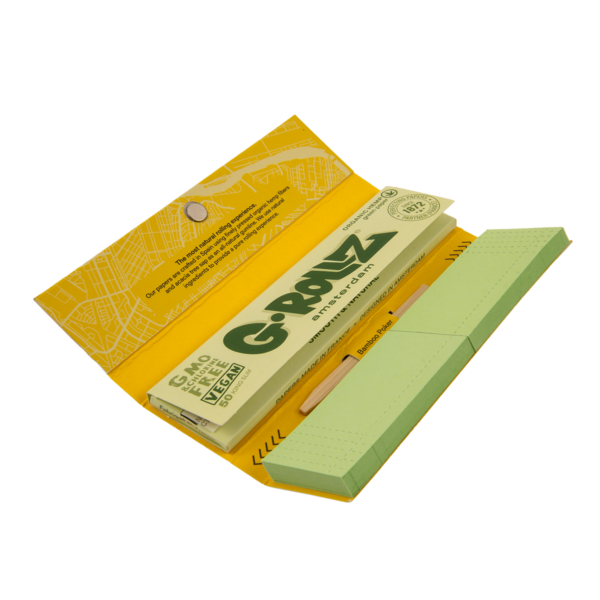 G-Rollz Jungle Organic Hemp King Size Papers + Tips + Poker