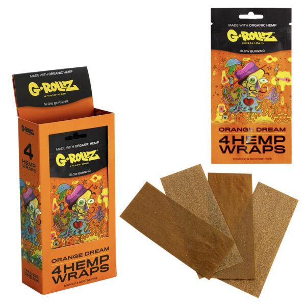 G-Rollz Hemp Wraps - (15 Pack) — Orange Dream