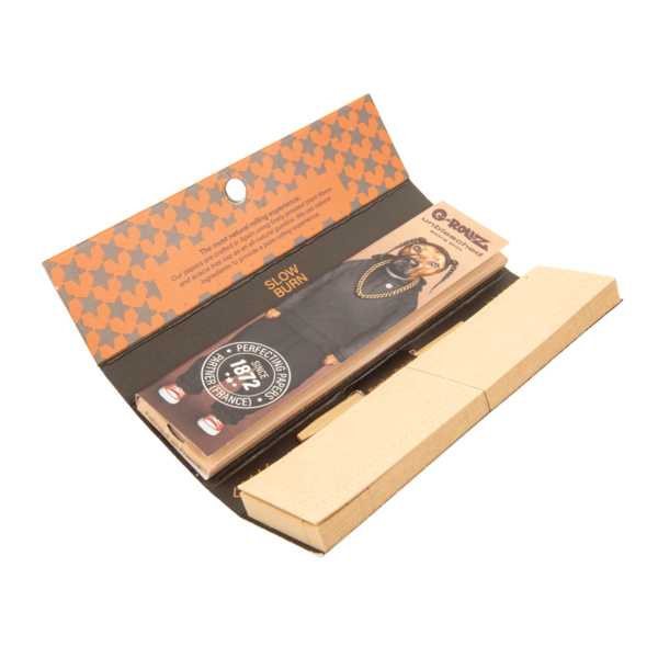G-Rollz Rap Dog Unbleached King Size Papers + Tips + Poker