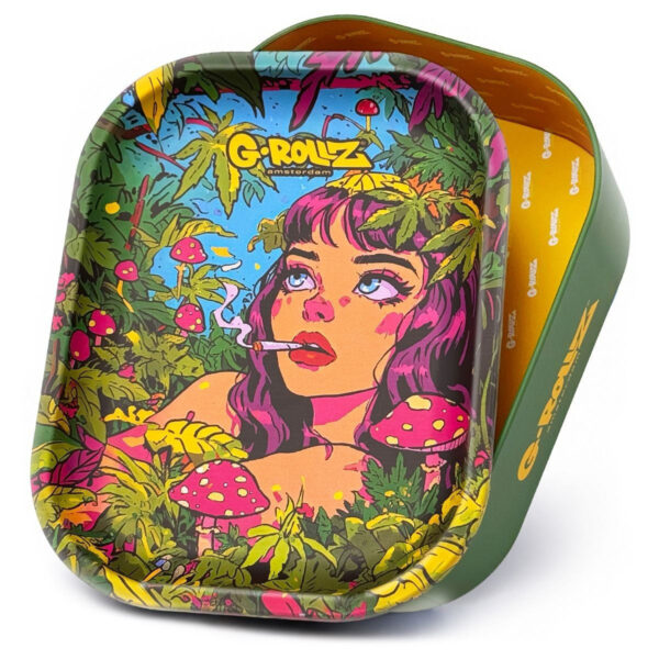 G-Rollz Rolling Tray Storage Tin — Jungle
