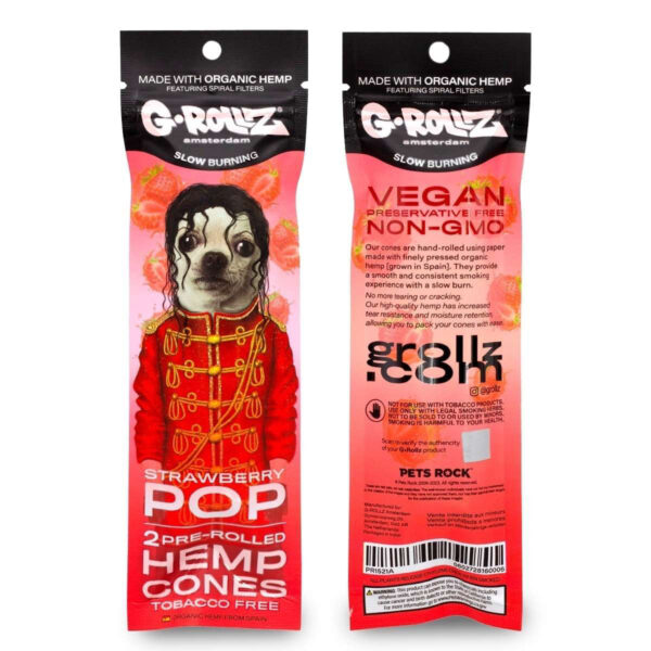 G-Rollz 2 Pre-Rolled Hemp Cones — Strawberry Pop