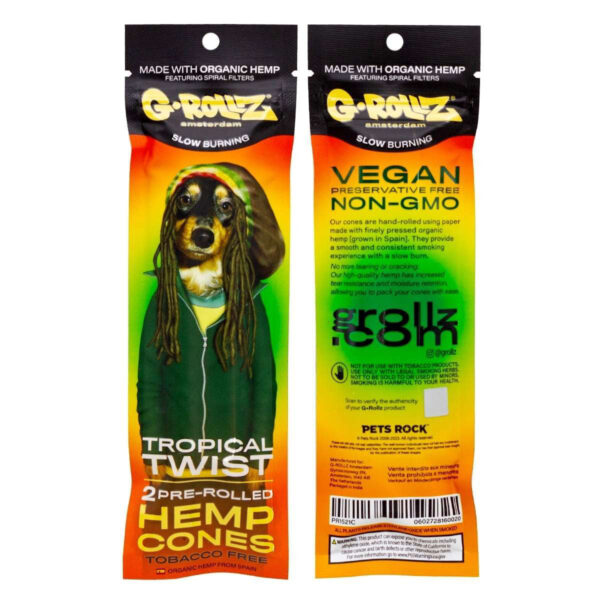 G-Rollz 2 Pre-Rolled Hemp Cones — Tropical Twist
