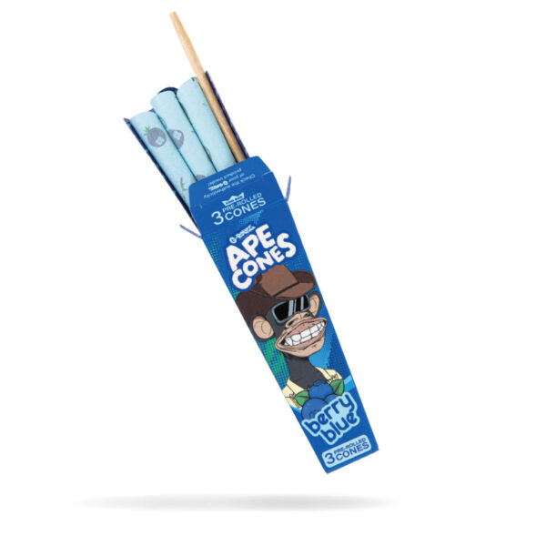 G-Rollz 'Ape Cones' King Size Pre-Rolled — Berry Blue