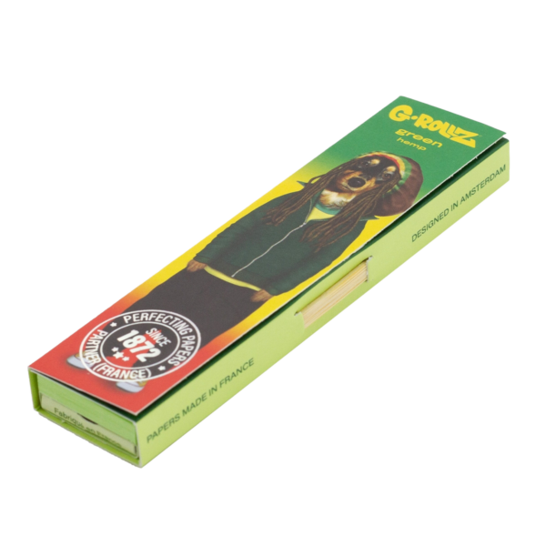 G-Rollz Pets Rock Organic Green Rolling Papers — Single Pack