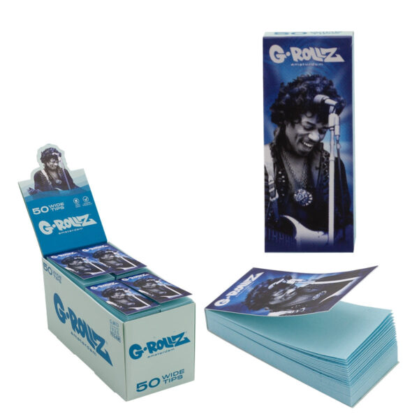 G-Rollz Radio Days Wide Filter Tips — 24pcs Full Box