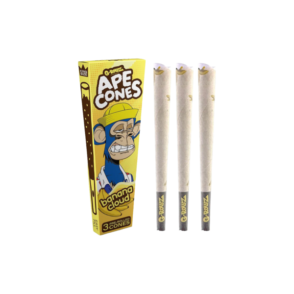G-Rollz 'Ape Cones' King Size Pre-Rolled — Banana Cloud