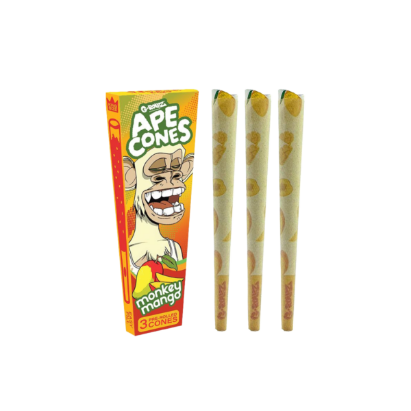 G-Rollz 'Ape Cones' King Size Pre-Rolled — Monkey Mango