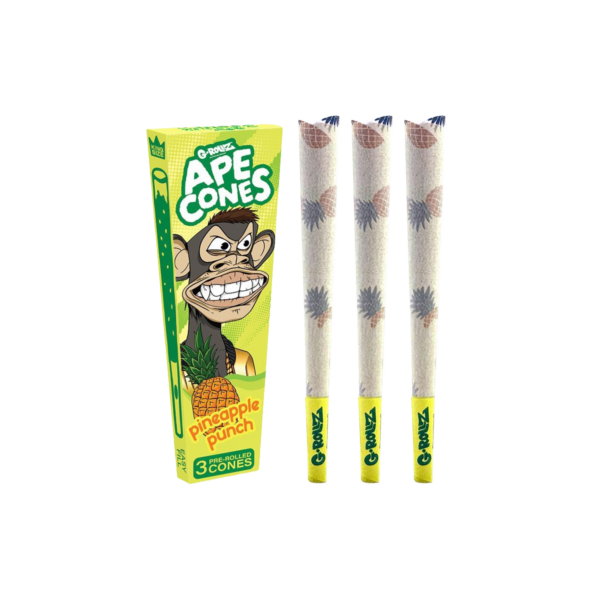 G-Rollz 'Ape Cones' King Size Pre-Rolled — Pineapple Punch