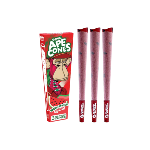 G-Rollz 'Ape Cones' King Size Pre-Rolled — Watermelon Splash