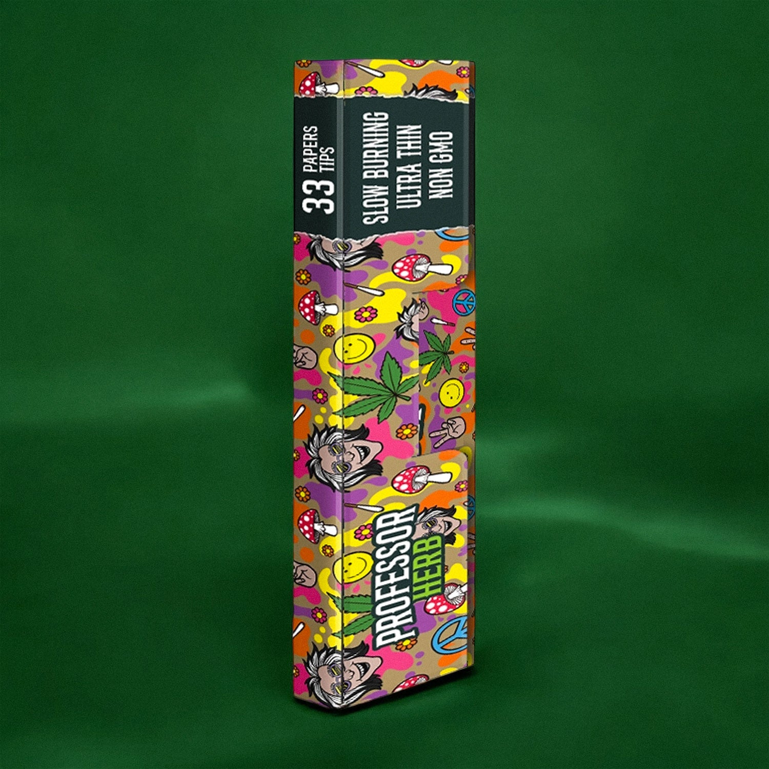 Professor Herb King Size Rolling Papers & Tips - Unbleached Brown Paper - Image 4