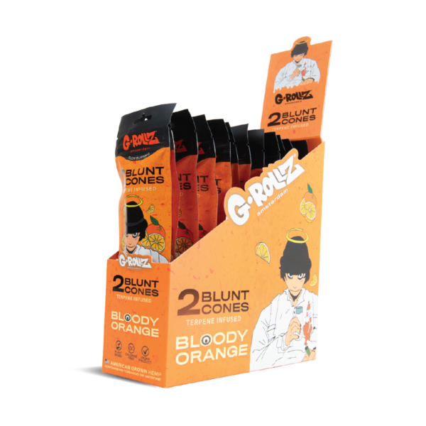 G-Rollz Terpene-Infused 2 Blunt Cones - (12 Pack) — Bloody Orange