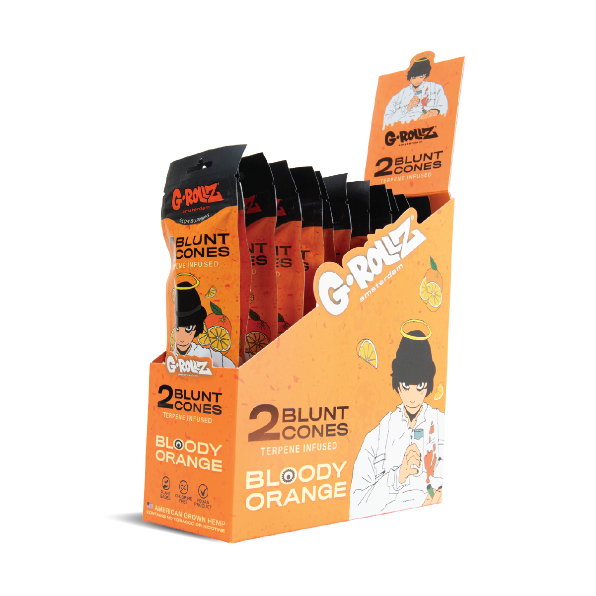 G-Rollz Terpene-Infused 2 Blunt Cones - (12 Pack)