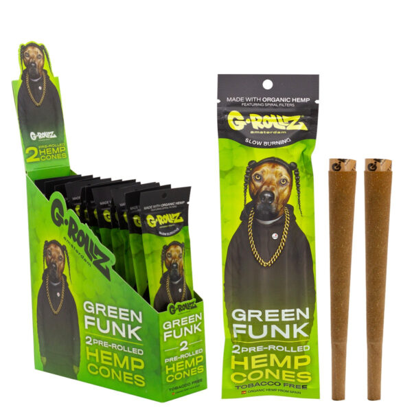 G-Rollz 2 Pre-Rolled Hemp Cones - (12 Pack) — Green Funk