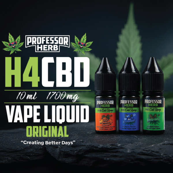 Professor Herb H4CBD Vape Liquid - 1700mg 10ML — Original