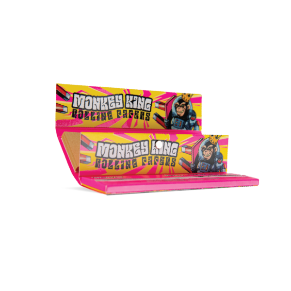 Monkey King Rolling Papers & Tips: Ready To Fly - King Size Unbleached