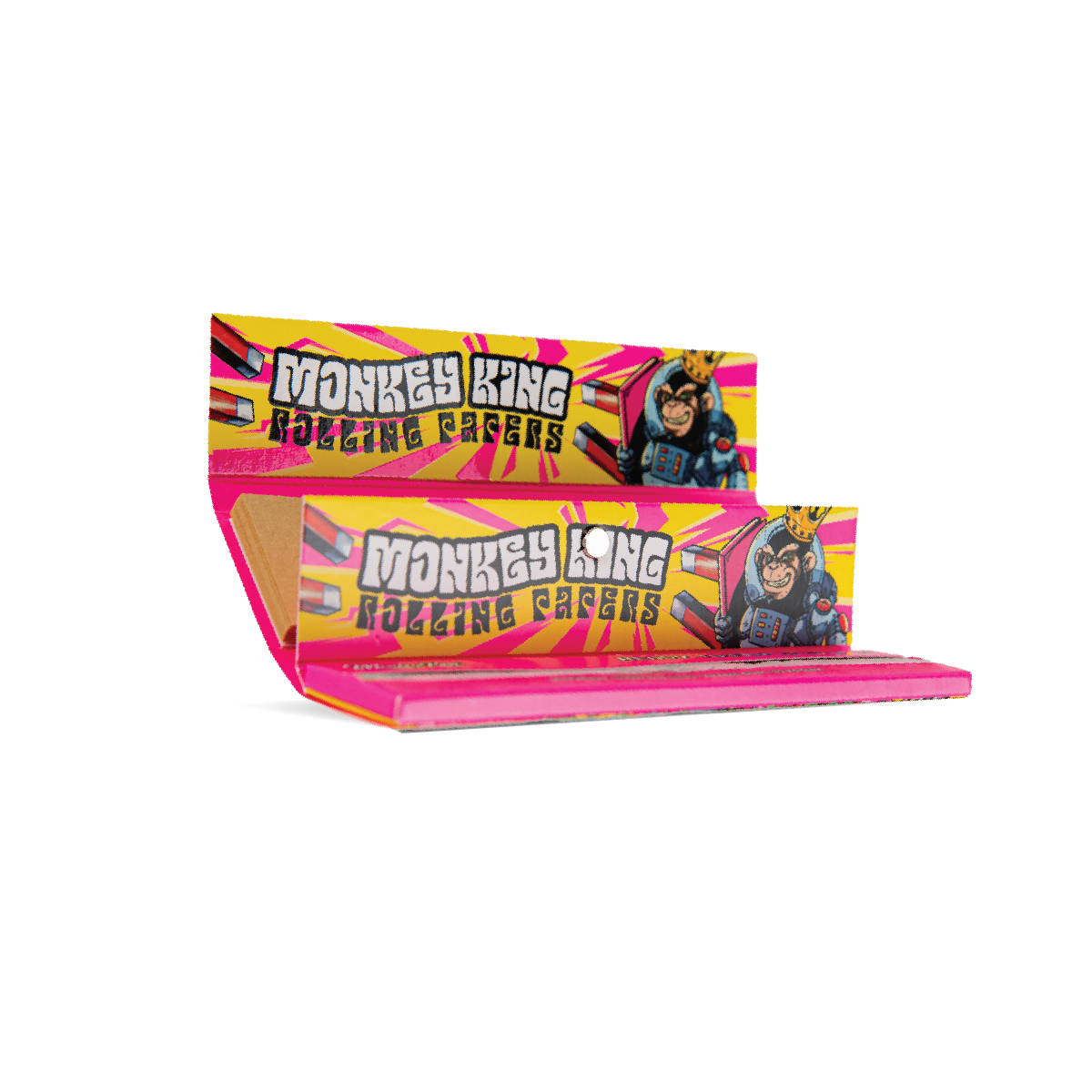Monkey King Rolling Papers & Tips: Ready To Fly - King Size Unbleached (24 Pack) - Image 2
